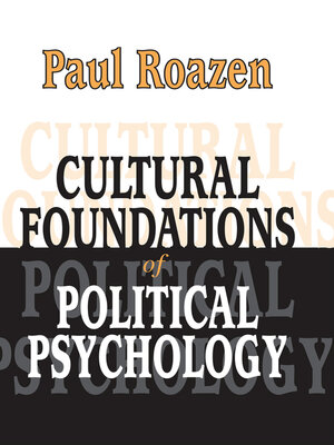 cover image of Cultural Foundations of Political Psychology